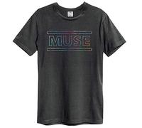 Amplified Muse Rainbow Logo T-Shirt - Charcoal - Unisex