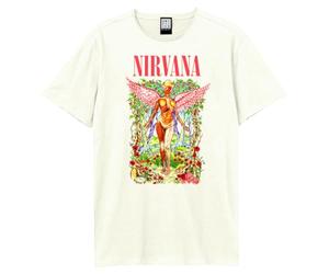 Amplified Nirvana in Utero Wilderness Graphic Print T-Shirt - Vintage White, Size L