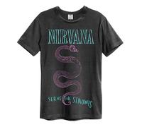 Amplified Nirvana Serve The Serpants Mens T-Shirt in Charcoal XL Cha (US IMPORT)