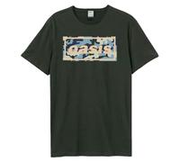 Amplified Oasis Camo Band Logo T Shirt M