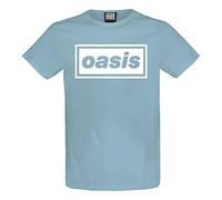 Amplified Oasis Logo Strange Blue T-Shirt -M