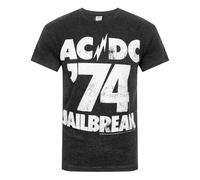 Amplified Official Mens AC/DC Comics Jailbreak T-ShirtS Black NS4750