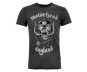 Amplified Official Mens Motorhead England T-ShirtS Charcoal NS4470