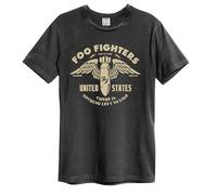 Amplified One By One Foo Fighters T-Shirt Charcoal L - 100% Cotton, Screenprint Design