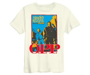 Amplified OPP Naughty by Nature Graphic T-Shirt Vintage White XS