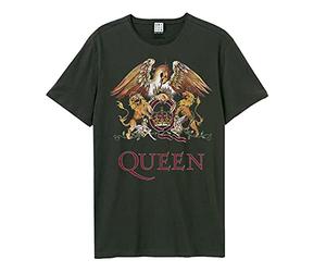 Amplified Queen Coral Crest Mens T-Shirt, Charcoal, XL