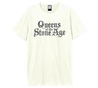 Amplified Queens of The Stone Age Logo T-Shirt (L) Vintage White