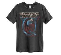 Amplified Queens of The Stone Age - Outer - Unisex T-Shirt, Charcoal, XL
