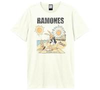 RAMONES ROCKAWAY BEACH AMPLIFIED VINTAGE WHITE X LARGE - T-shirt