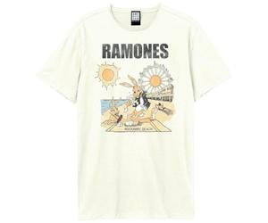 Amplified - Rockaway Beach T-Shirt for Men/Women Unisex, old white, XL
