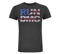 Amplified Run DMC Diamante Men's T-Shirt Charcoal