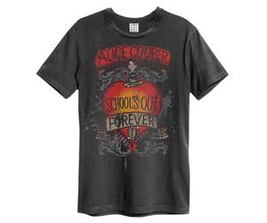 Amplified School´s Out Alice Cooper Graphic Print T-Shirt Charcoal 3XL