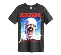 Amplified Scorpions Blackout Album Artwork Crew Neck T-Shirt Charcoal L