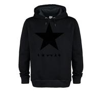 Amplified Star David Bowie Hooded Sweatshirt Black Medium - Officially Licensed