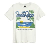 Amplified The Beach Boys 1988 Tour T-Shirt XL Vintage White/Blue/Green Cotton Soft Touch