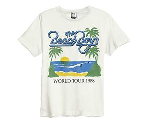 Amplified The Beach Boys 1988 Tour T-Shirt XL Vintage White/Blue/Green Cotton Soft Touch
