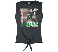 Amplified The Clash London's Calling Sleeveless T-Shirt Charcoal