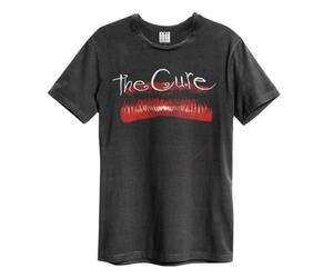 Amplified The Cure Lips Logo Charcoal XL Unisex Cotton T-Shirt