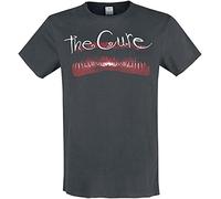 Amplified The Cure Lips Mens Charcoal T Shirt (L)