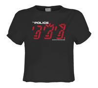 Amplified The Police Ghost in The Machine Crop Top Charcoal M