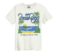 Amplified Unisex Adult 1988 Tour The Beach Boys T-Shirt3XL Vintage White GD3359