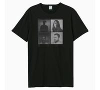 Amplified Men's 4 Faces Kings Of Leon T-Shirt in Black | Size: 3XL Amplified Black 3XL
