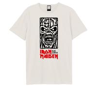 Amplified Men's 50th Totem Pole Iron Maiden T-Shirt in White | Size: 2XL Amplified White 2XL