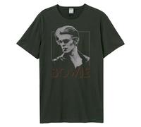 Amplified Unisex Adult '80 Era David Bowie Crew Neck T-Shirt GD1412