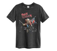 Amplified Unisex Adult 80 Tour Iron Maiden T-Shirt (XS) (Charcoal)