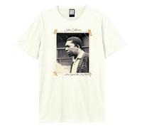 Amplified Unisex Adult A Love Supreme John Coltrane T-Shirt (M) (Vintage White)