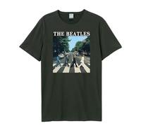 Amplified Unisex Adult Abbey Road The Beatles T-Shirt (M) (Charcoal)