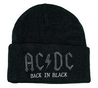 Amplified ACDC - Back in Black Cuff Beanie, One Size