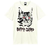 Amplified Unisex Adult Black Cat Biffy Clyro T-Shirt GD1873
