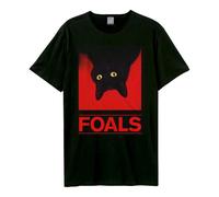 Amplified Unisex Adult Black Cat Foals T-Shirt GD3979
