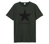 Amplified Unisex Adult Black Star David Bowie T-Shirt / N/A N/A GD1294