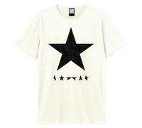 Amplified Unisex Adult Black Star David Bowie T-Shirt GD1294