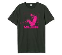 Amplified Men's Blowin Miles Davis T-Shirt in Charcoal | Size: Large Amplified Charcoal L