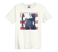 Amplified Unisex Adult Born In The USA Bruce Springsteen / 3XL Vintage White GD3