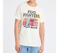 Amplified Unisex Adult Camper Van Foo Fighters T-Shirt / 3XL Vintage White GD334