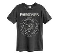 Amplified Unisex Adult Classic Seal Ramones T-ShirtXS Charcoal GD158