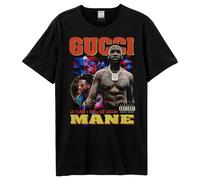 Amplified Men's Collage Gucci Mane T-Shirt in Black | Size: XS Amplified Black XS