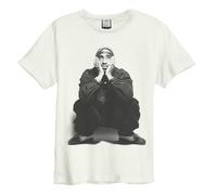 Amplified Unisex Adult Contemplation Tupac Shakur T-Shirt / XS Vintage White GD6