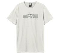 Amplified Unisex Adult Cropped Pulse Joy Division T-Shirt (XL) (Vintage White)