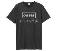 Amplified Unisex Adult Definitely Maybe Distressed Oasis T-Shirt (L) (Charcoal)