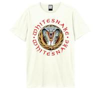 Amplified Unisex Adult Donnington Snake T-Shirt (XL) (Vintage White)