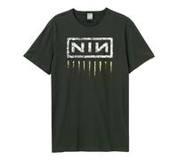 Downward Spiral Nine Inch Nails Logo T-Shirt Amplified Charcoal XXL
