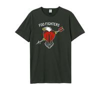 Amplified Unisex Adult Eagle Tattoo Foo Fighters T-Shirt / N/A N/A GD626