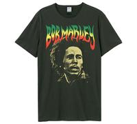 Amplified Unisex Adult Face Bob Marley T-Shirt GD2653