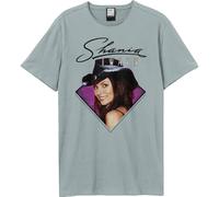 Face Shania Twain T-Shirt Amplified Pale Blue XS
