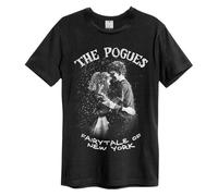 Amplified Men's Fairytale Of New York The Pogues T-Shirt in Black | Size: XS Amplified Black XS